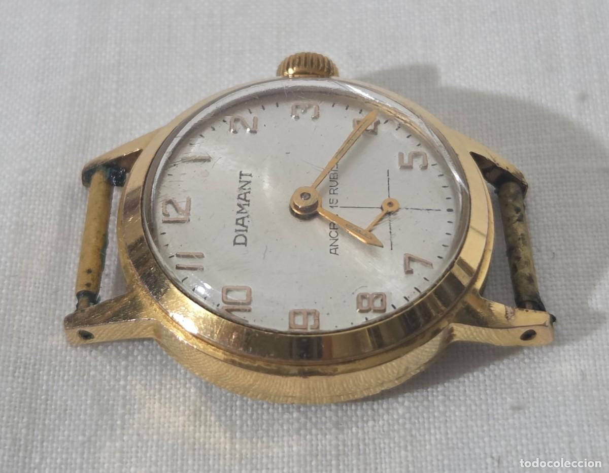 Relojes de pulsera: Reloj a cuerda Diamant, Funcionando - Foto 5