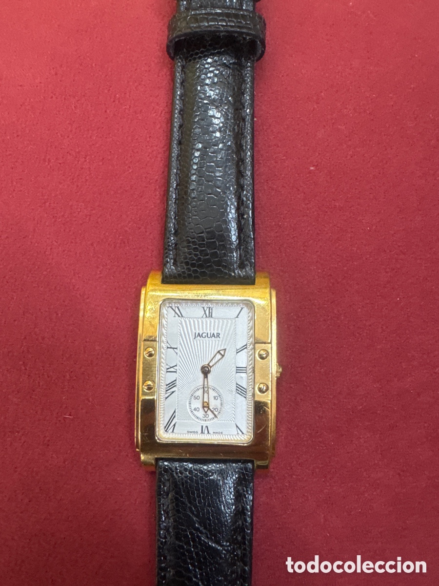 Relojes de pulsera: Reloj jaguar chapado en oro - Foto 2