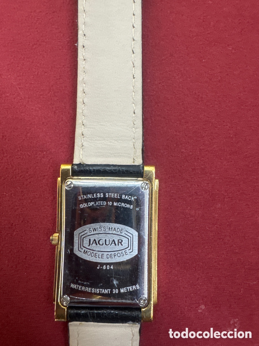 Relojes de pulsera: Reloj jaguar chapado en oro - Foto 5