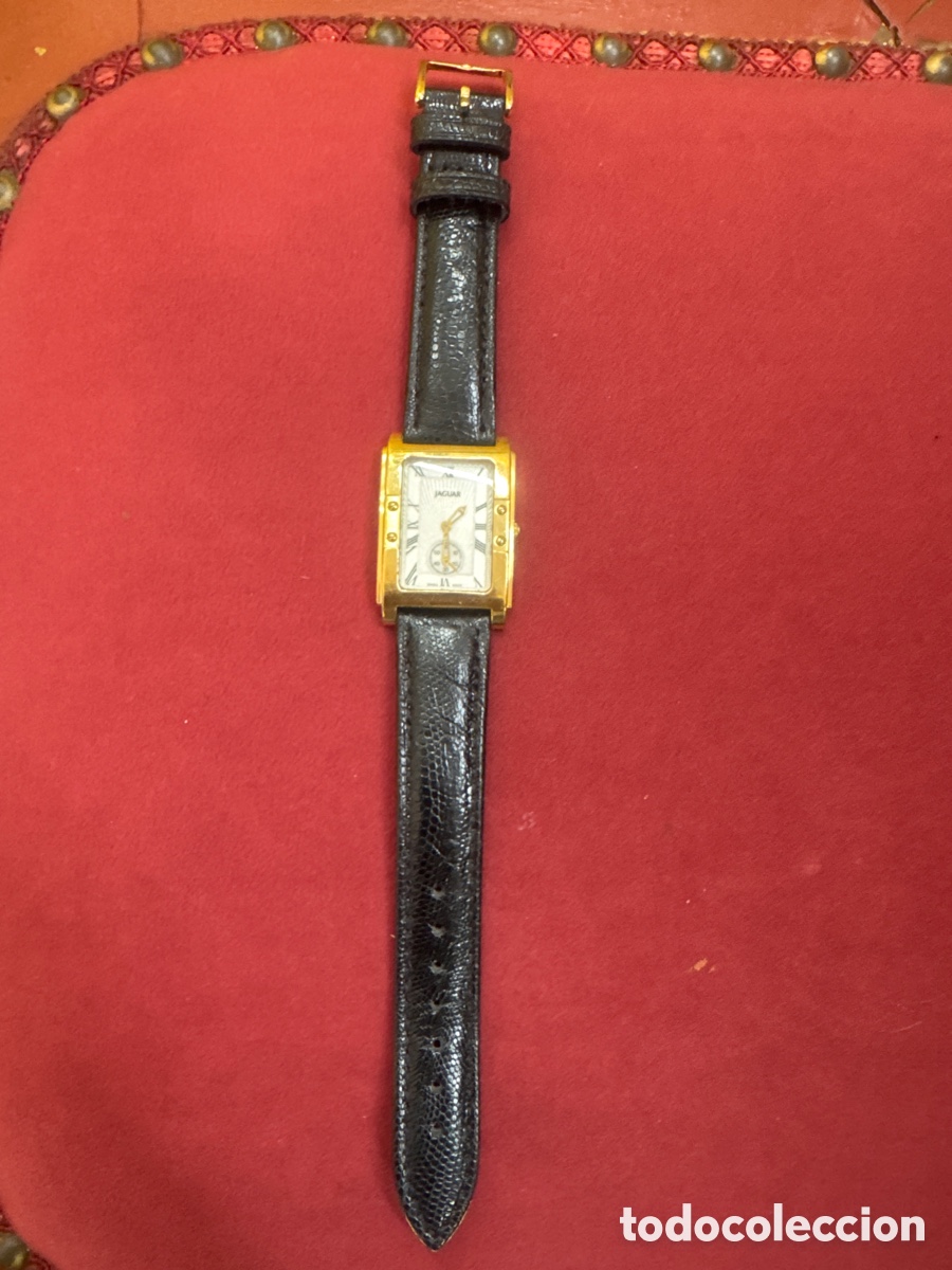 Relojes de pulsera: Reloj jaguar chapado en oro - Foto 1