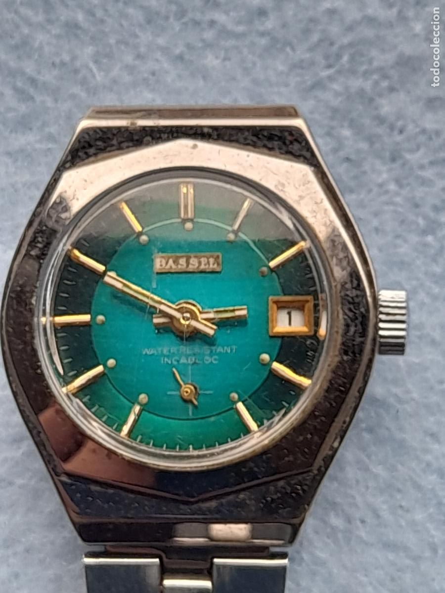 Relojes de pulsera: Reloj Marca Bassel. Cl&aacute;sico de dama. - Foto 10