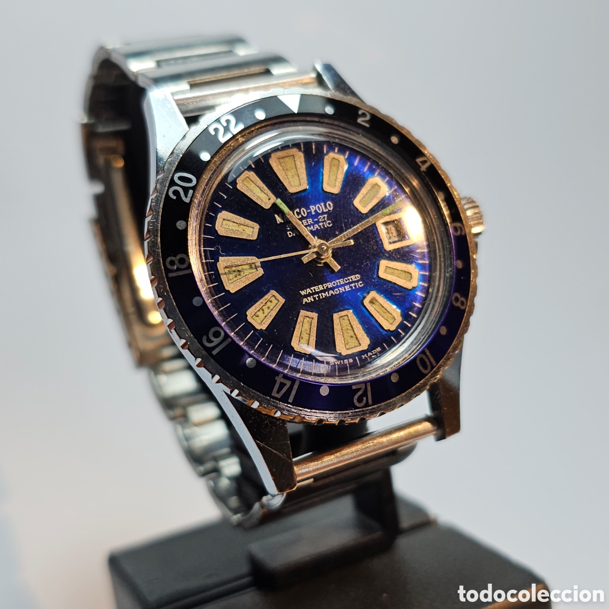 Relojes de pulsera: Reloj Marco Polo caballero funciona - Foto 4