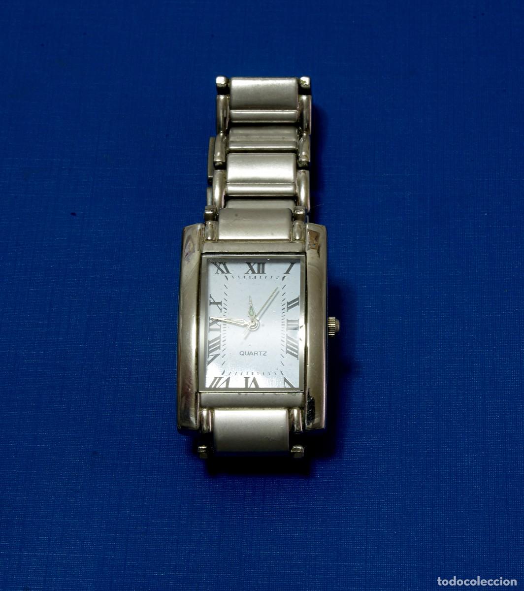 Relojes de pulsera: RELOJ CAJA RECTANGULAR, N&Uacute;MEROS ROMANOS, QUARTZ, EXC - Foto 1