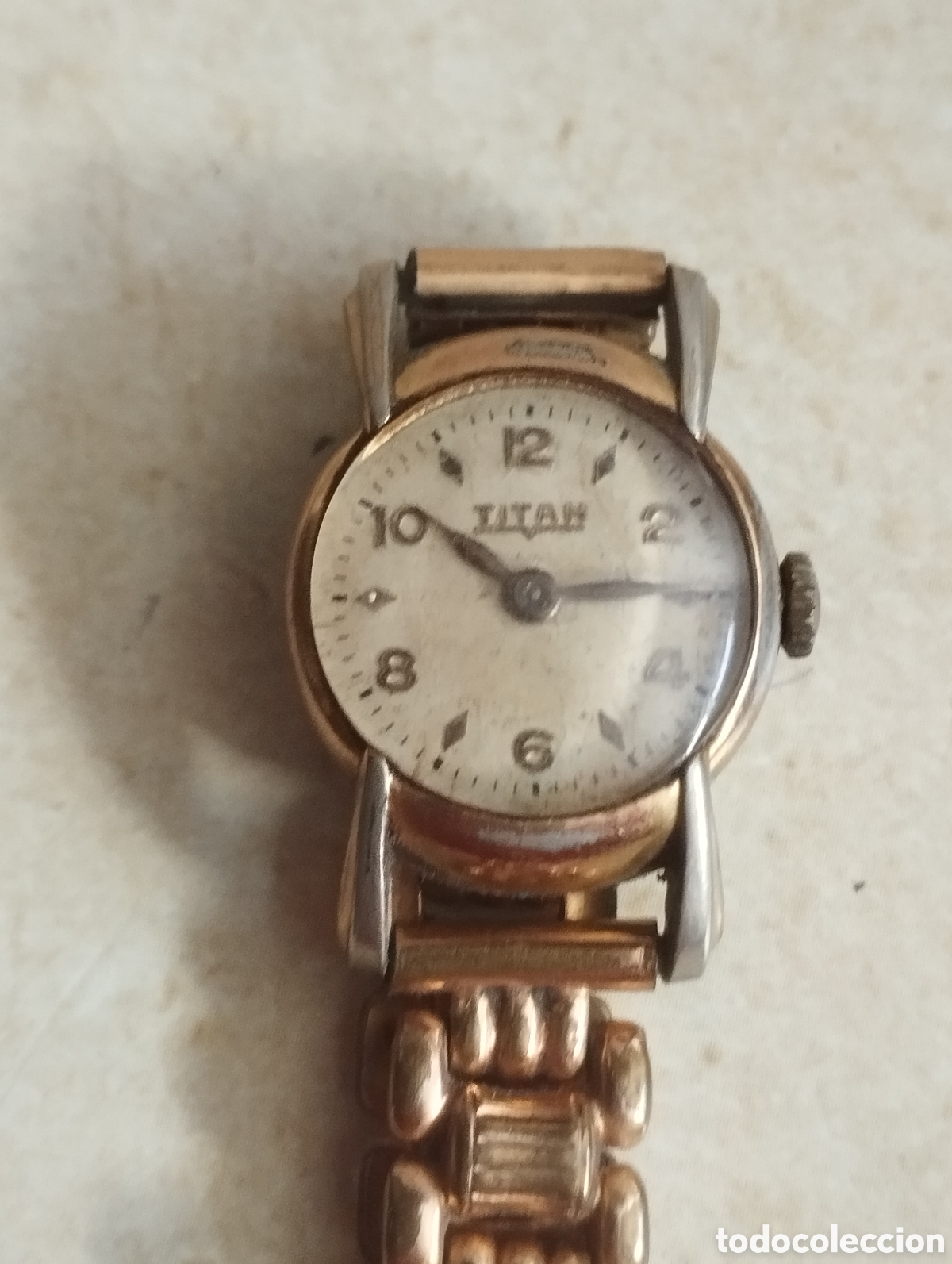 Relojes de pulsera: RELOJ TIT&Aacute;N SE&Ntilde;ORA FUNCIONANDO - Foto 1