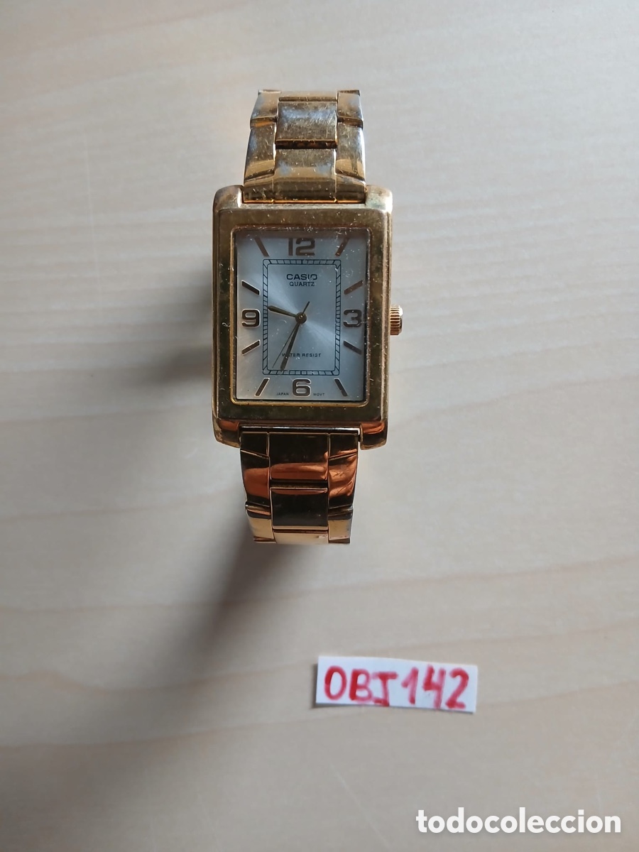 Relojes de pulsera: Reloj Casio chapado en oro - Foto 1