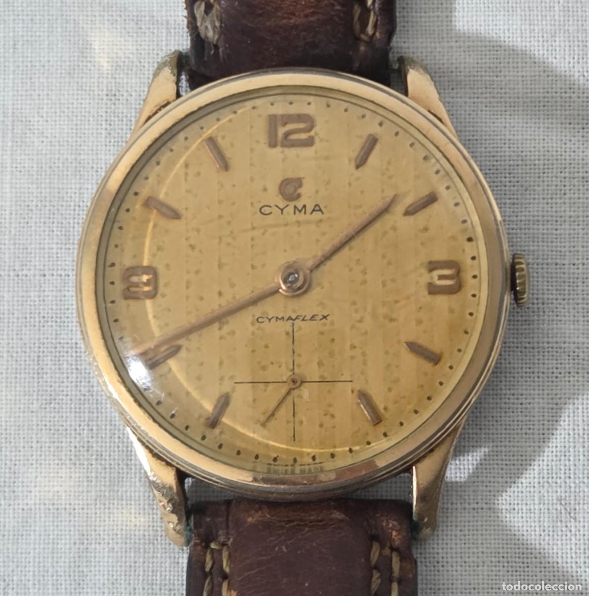 Relojes de pulsera: Reloj Cyma de caballero a cuerda, funcionando - Foto 4