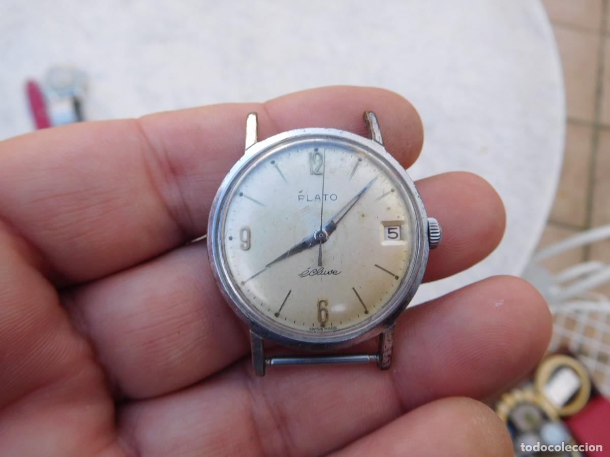 Relojes de pulsera: Reloj de carga manual Plato &eacute;cluse segundero central - Foto 1