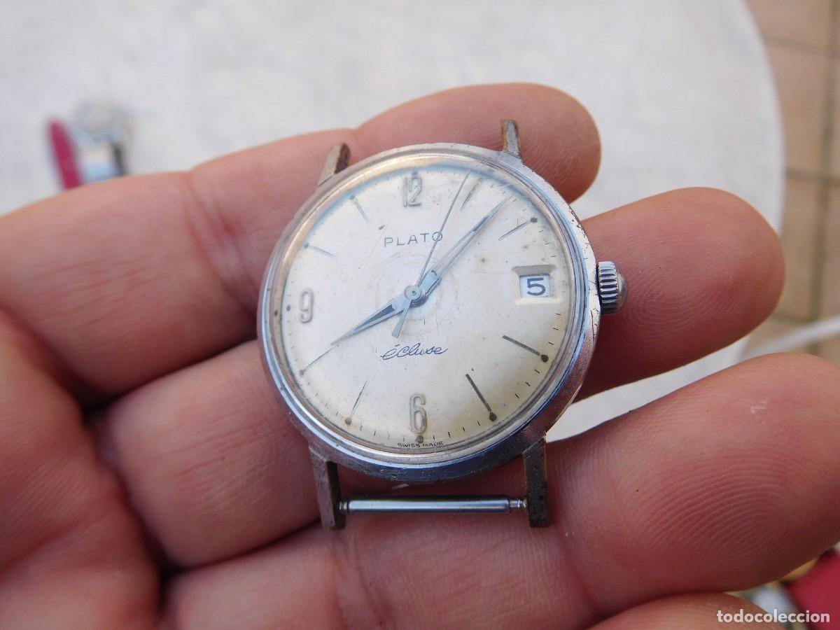 Relojes de pulsera: Reloj de carga manual Plato &eacute;cluse segundero central - Foto 2