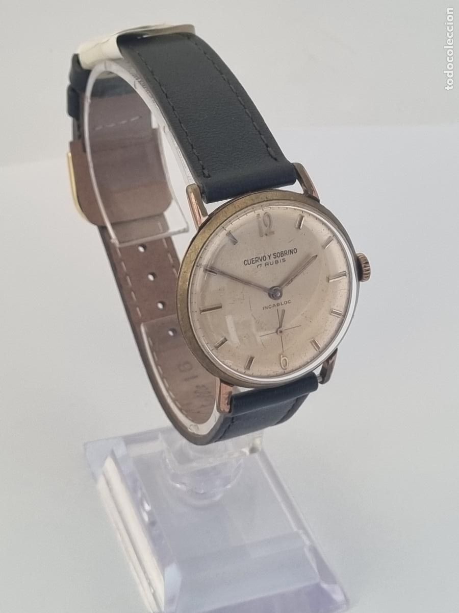 Relojes de pulsera: CUERVO Y SOBRINO MECANICO FUNCIONANDO 33MM