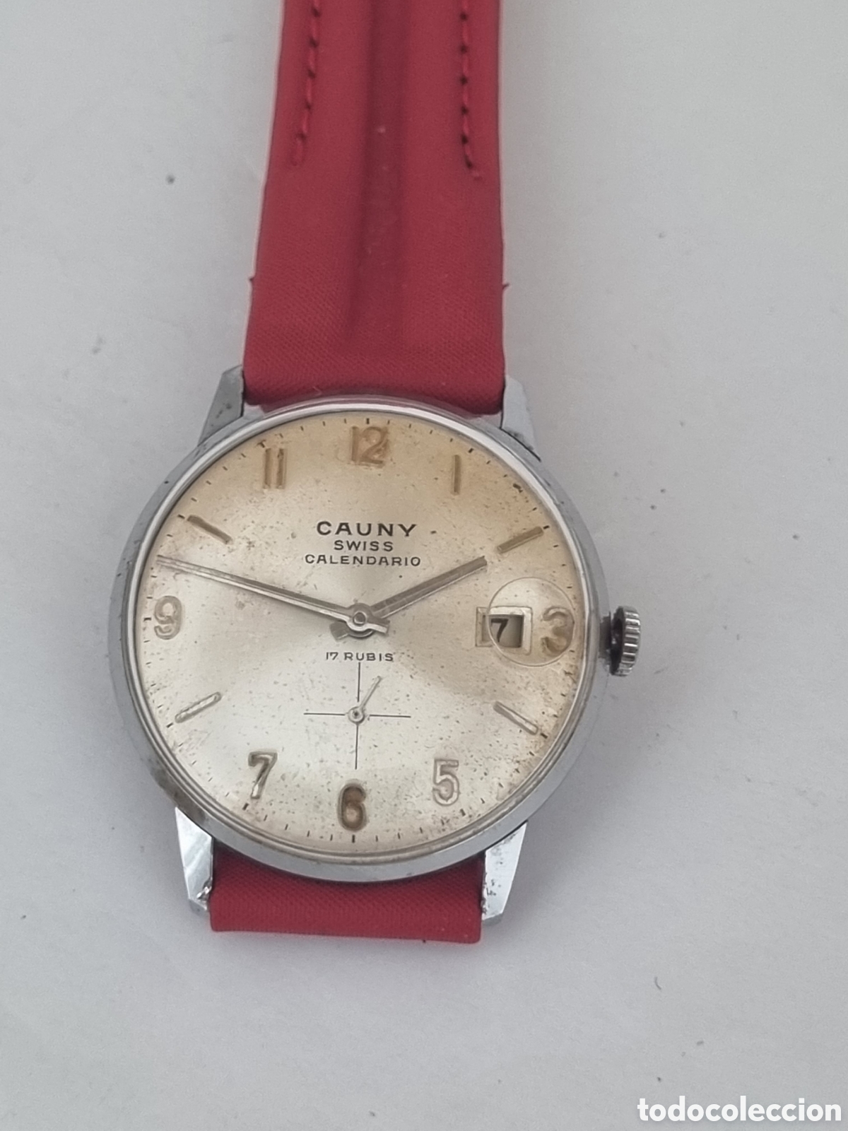 Relojes de pulsera: Reloj Cauny mec&aacute;nico calendar swiss
