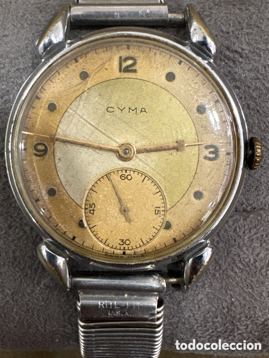 Relojes de pulsera: Antiguo reloj CYMA de carga manual,38MM sin contar corona*FUNCIONA PERFECTAMENTE *