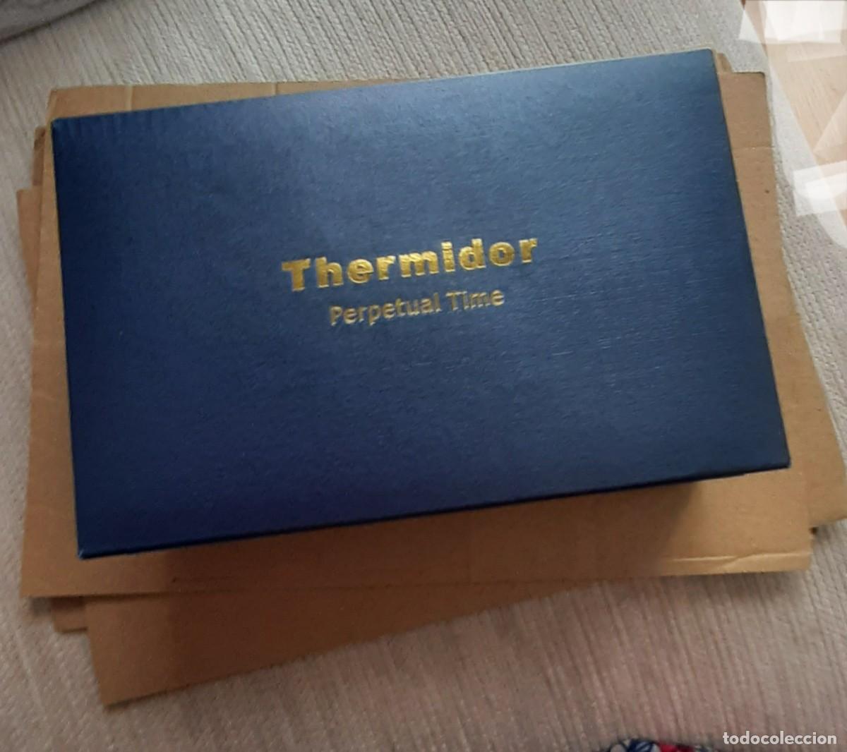 Relojes de pulsera: Reloj Thermidor Perpetual Time bicolor nuevo con caja