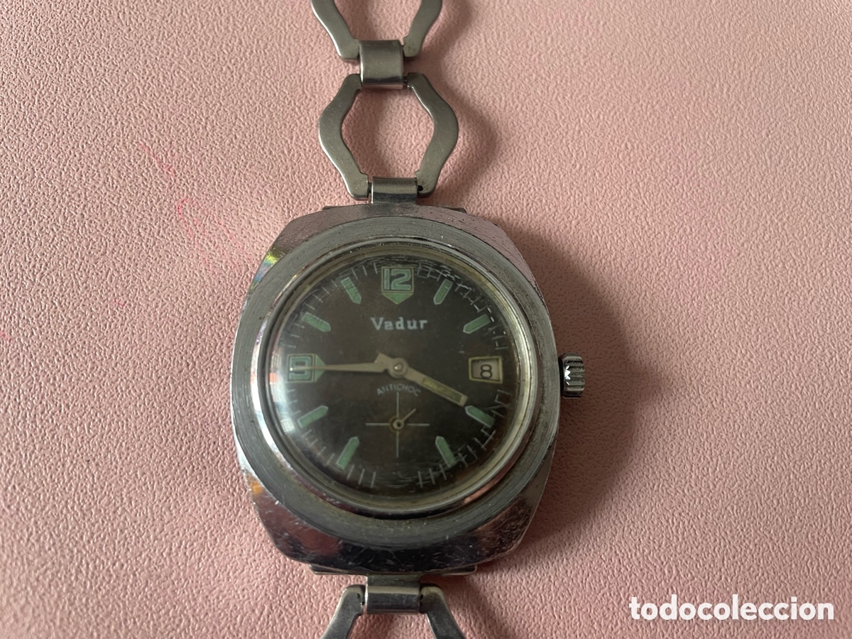 Relojes de pulsera: Reloj Pulsera Vadur Antichoc Suizo Vintage Carga Manual