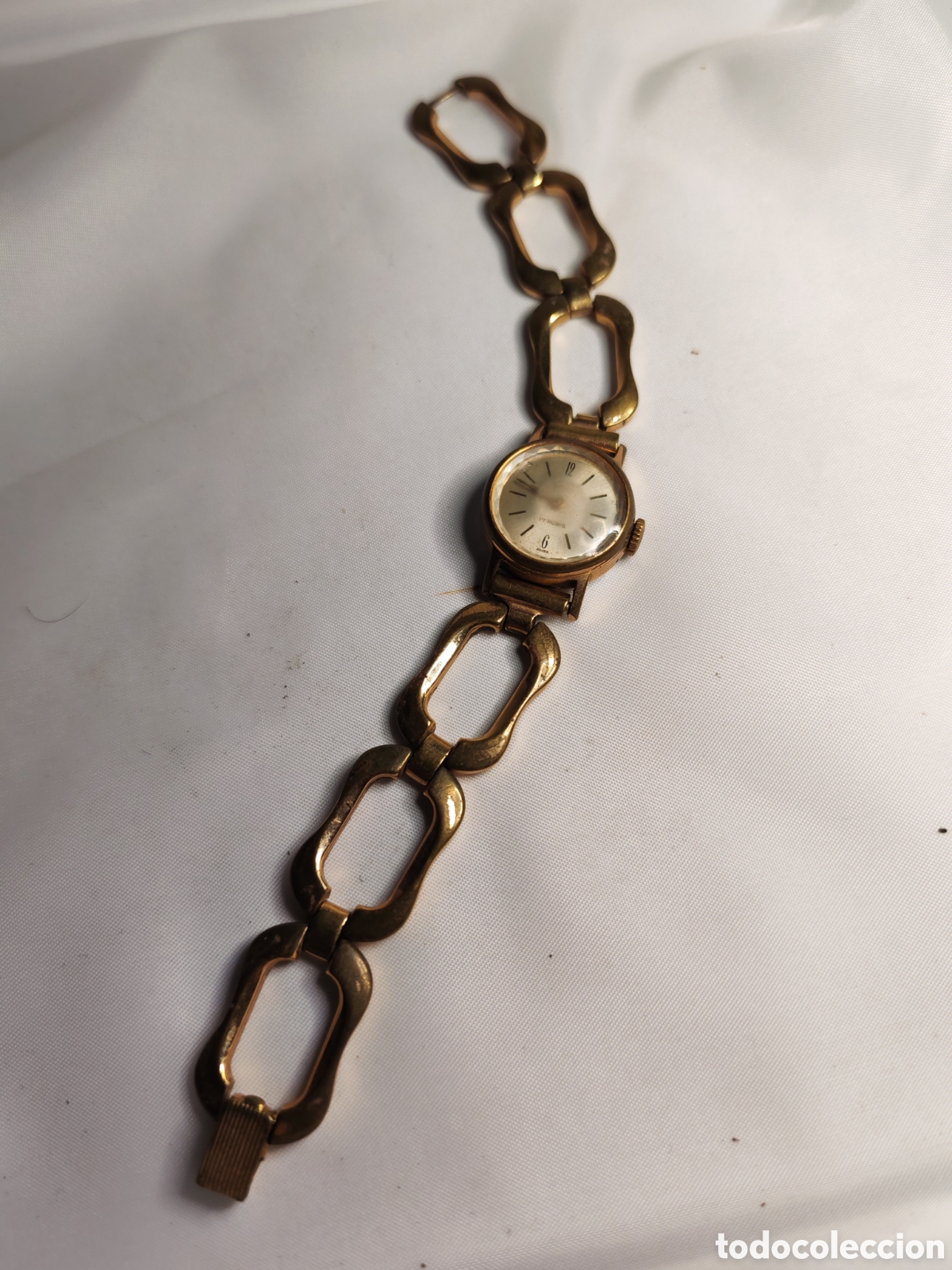 Relojes de pulsera: Reloj Cauny Prima. &rdquo;De luxe&rdquo;. Fabricado en Suiza. Mujer. 17 rubies. Plaque d oro 10 micras.