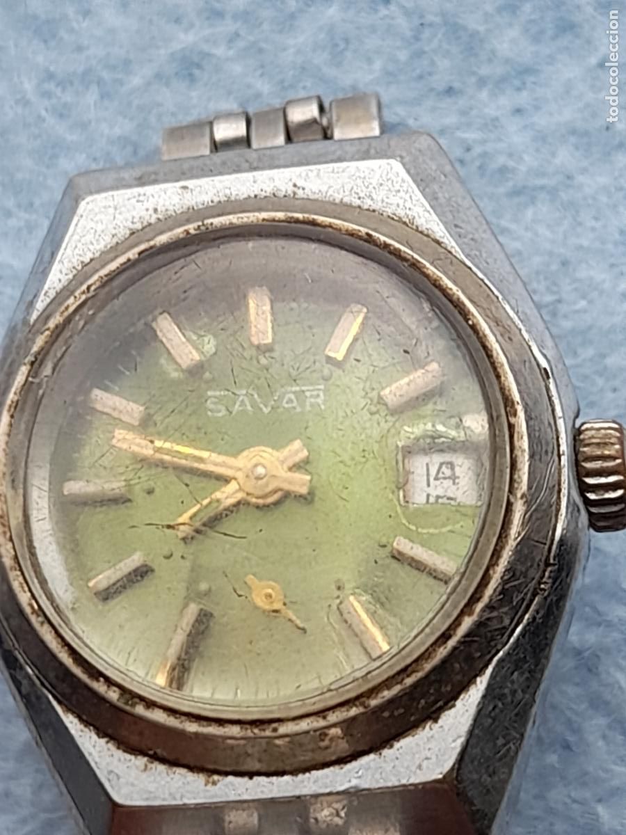 Relojes de pulsera: Reloj Marca Savar. Cl&aacute;sico de dama. - Foto 6