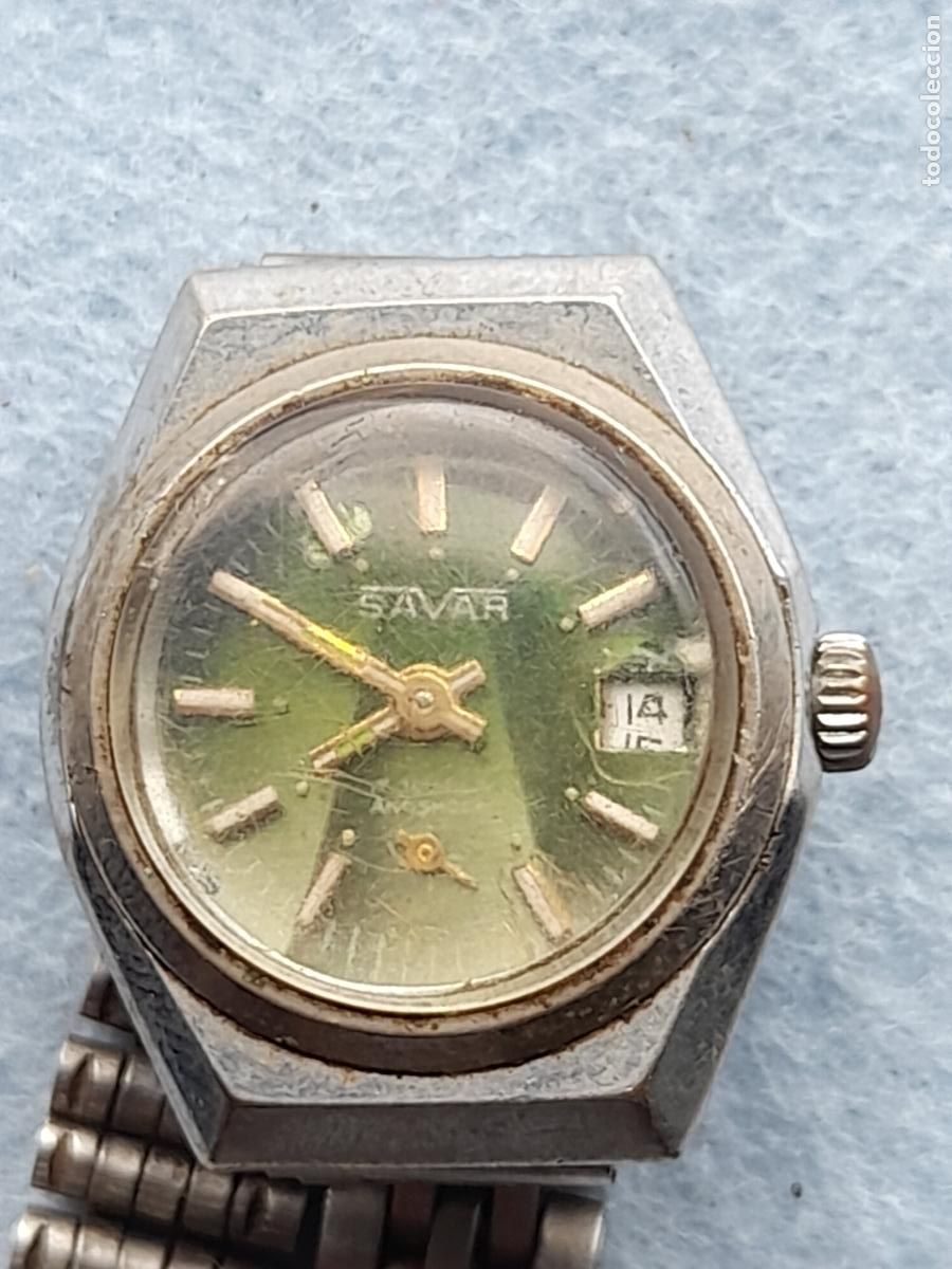 Relojes de pulsera: Reloj Marca Savar. Cl&aacute;sico de dama. - Foto 11