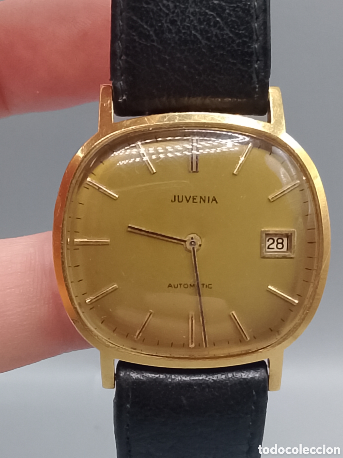 Relojes de pulsera: RELOJ DE PULSERA DE ORO 18K MARCA JUVENIA VER IMAGENES Y LEER DESCRIPCION(CORONA ROTA PERO FUNCIONA)
