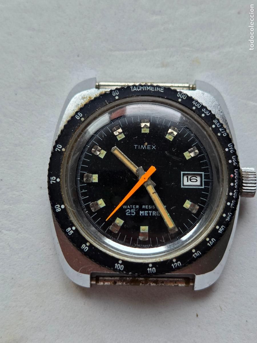 Relojes de pulsera: TIMEX DIVER MECANICO FUNCIONANDO 36MM - Foto 3
