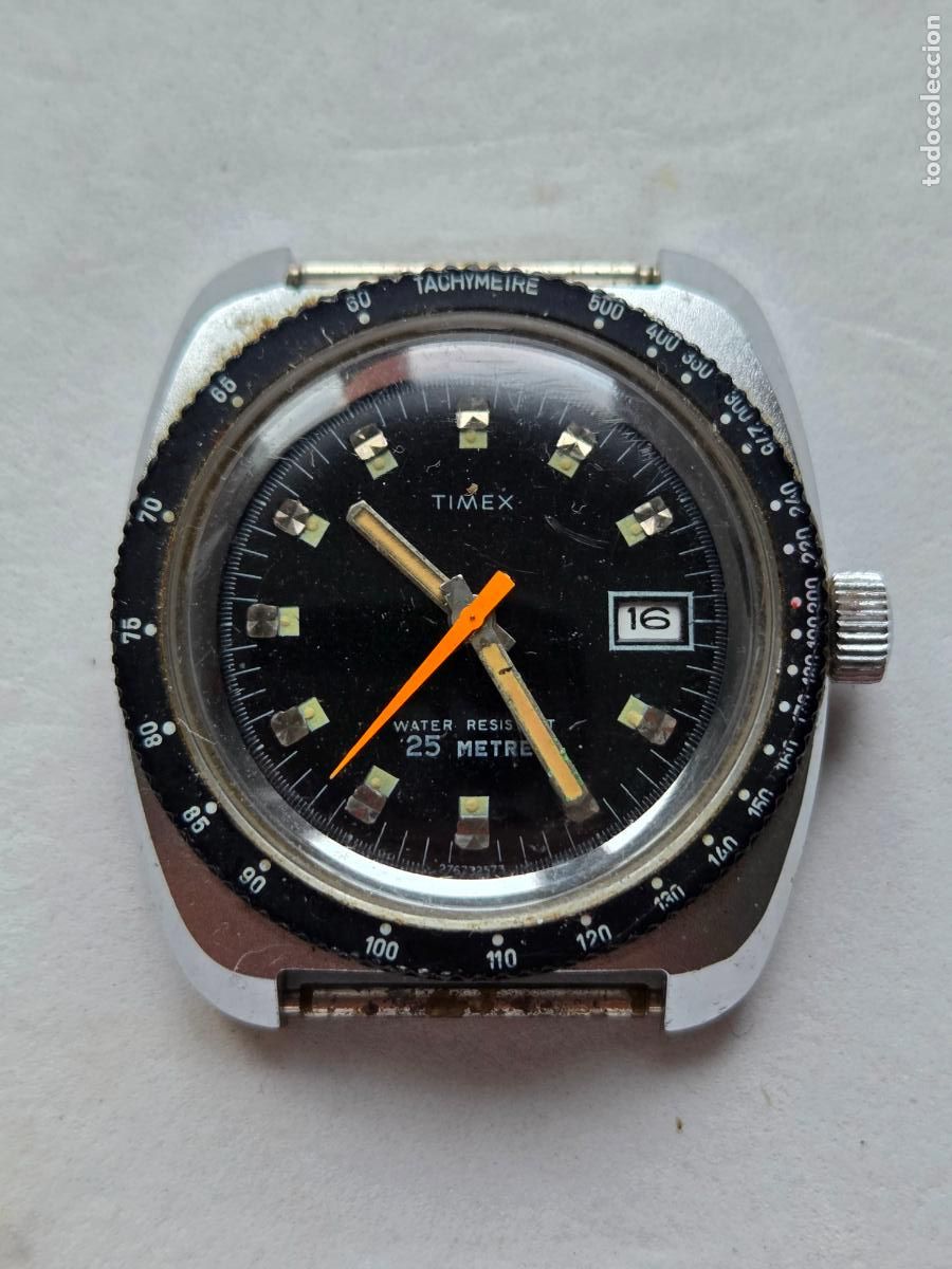 Relojes de pulsera: TIMEX DIVER MECANICO FUNCIONANDO 36MM - Foto 1
