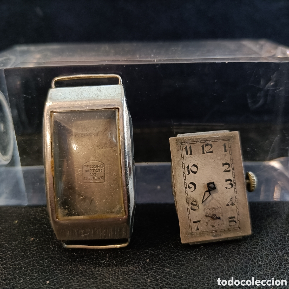 Relojes de pulsera: Reloj de pulsera de carga manual de la marca RECORD WATH COMPANI, GENEVE.