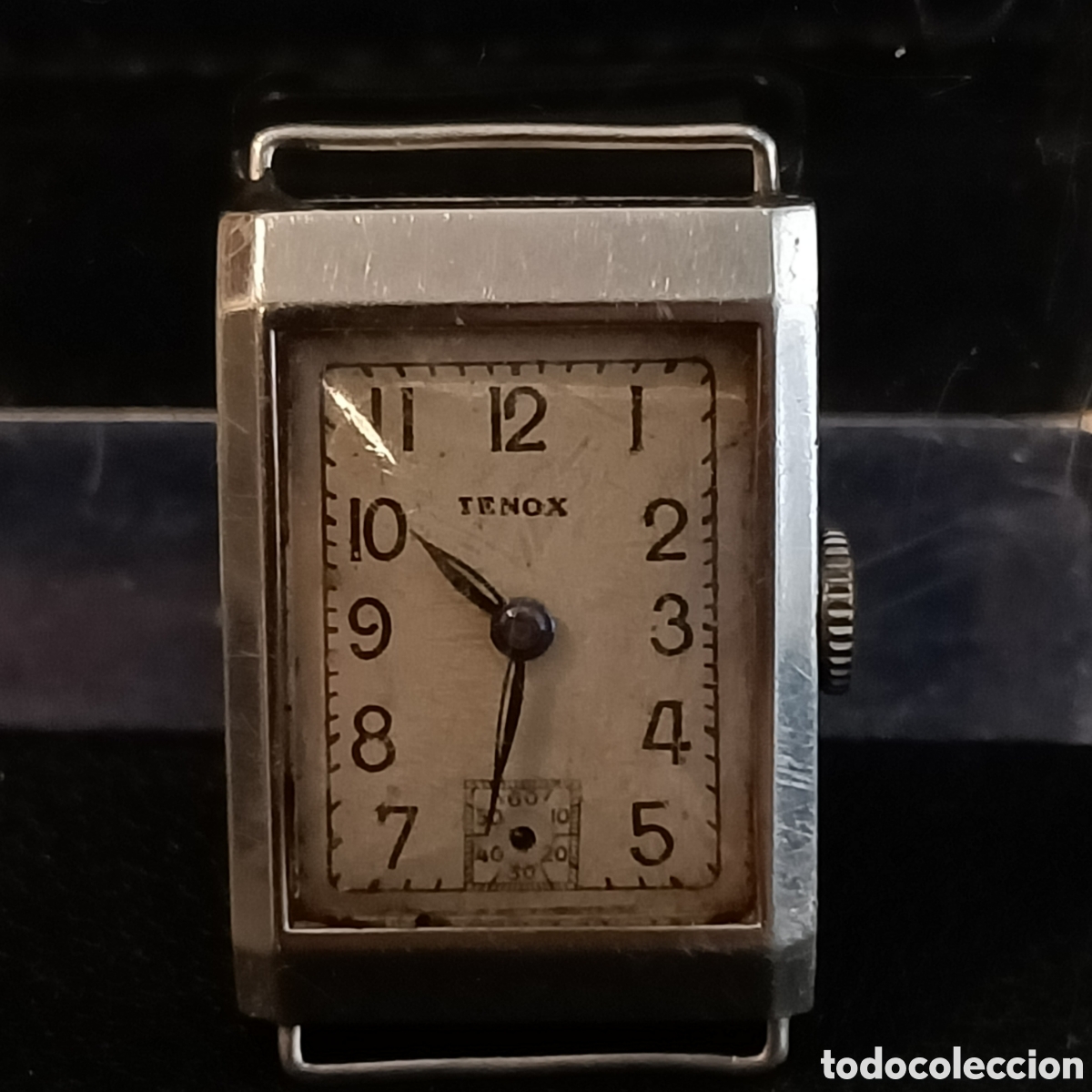 Relojes de pulsera: Reloj de pulsera de carga manual de la marca TENOX.