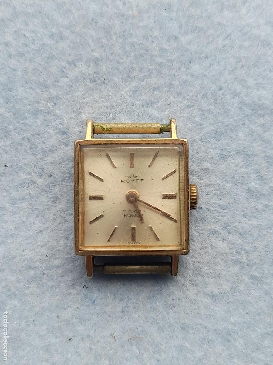 Relojes de pulsera: Reloj Marca Royce. Cl&aacute;sico de Dama. Swiss made.
