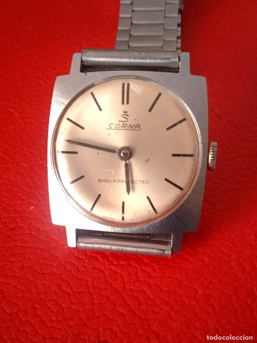 Relojes de pulsera: RELOJ SORNA SHOCK PROTECTED CARGA MANUAL.