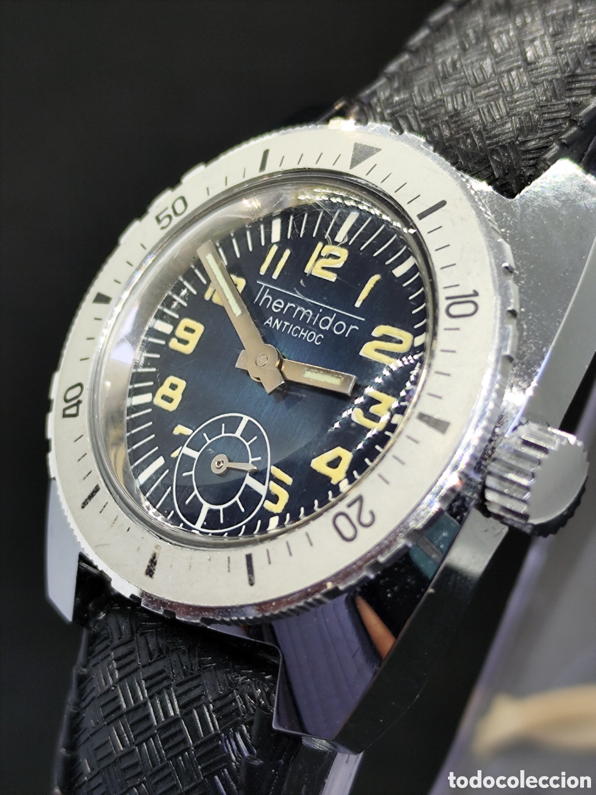 Relojes de pulsera: Reloj Thermidor diver NOS Antichoc
