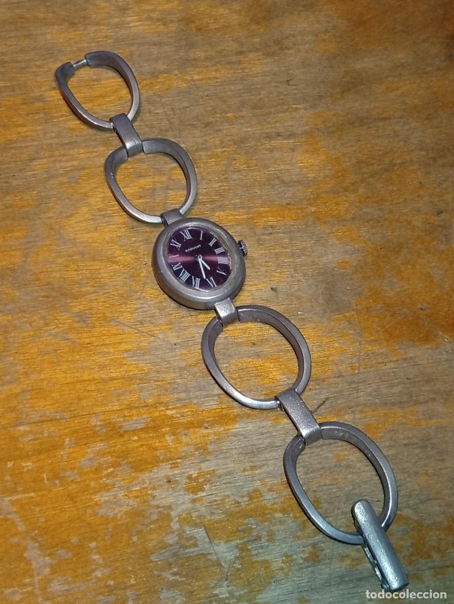 Relojes de pulsera: BONITO RELOJ RADIANT 17 RUBIS TODO PLATA