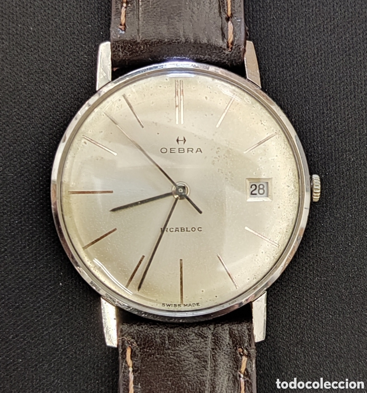 Relojes de pulsera: Oebra. Reloj Carga Manual. Vintage. Funcionando. Swiss Made. Incabloc.
