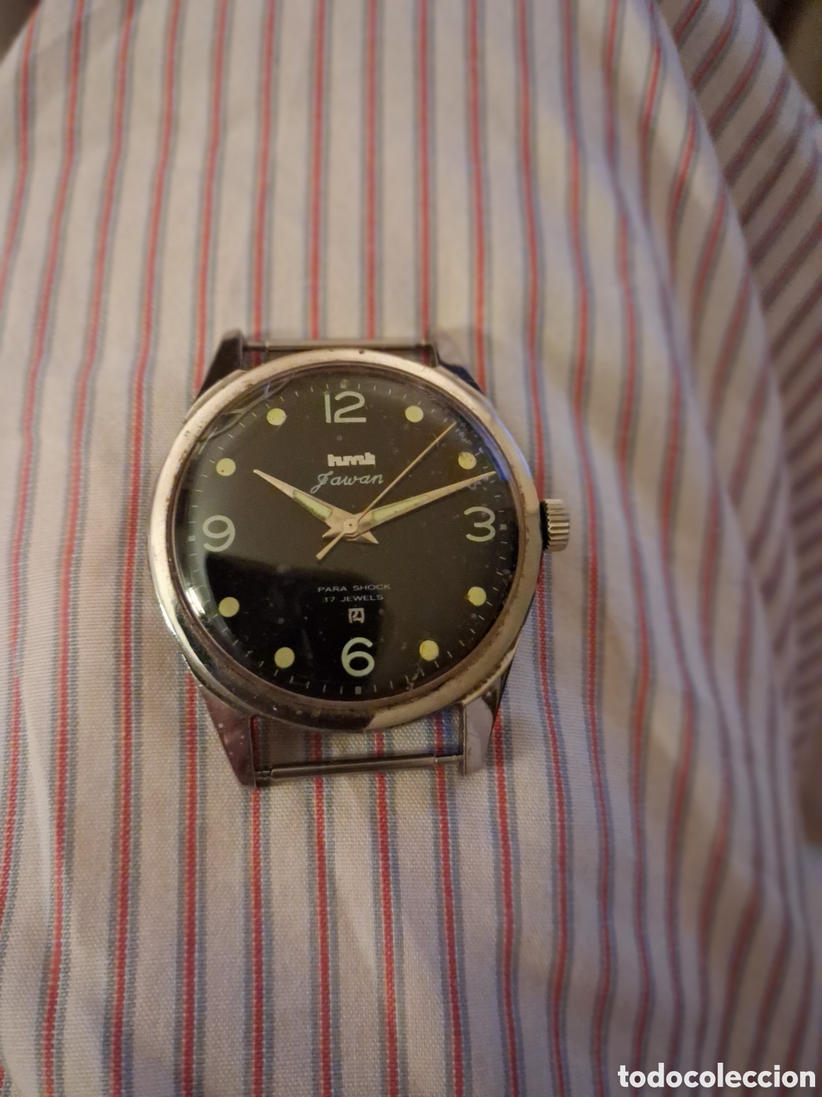 Relojes de pulsera: Reloj Carga manual segundero central - Foto 1