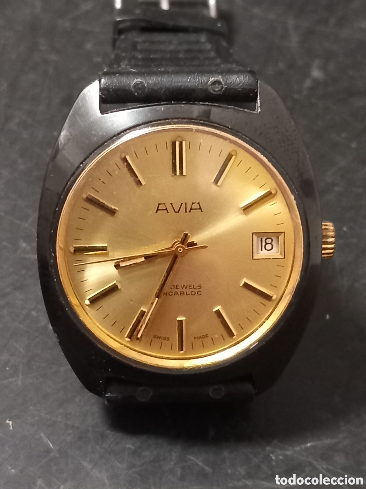 Relojes de pulsera: ANTIGUO RELOJ AVIA FUNCIONANDO ORIGINAL