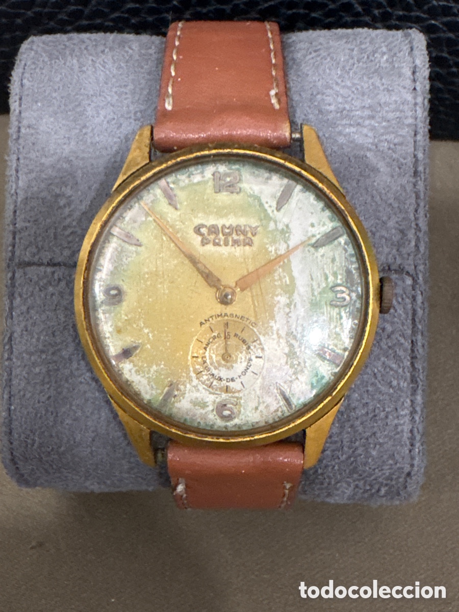 Relojes de pulsera: Antiguo reloj de carga manual,CAUNY PRIMA,38MM sin contar corona*ver fotos*