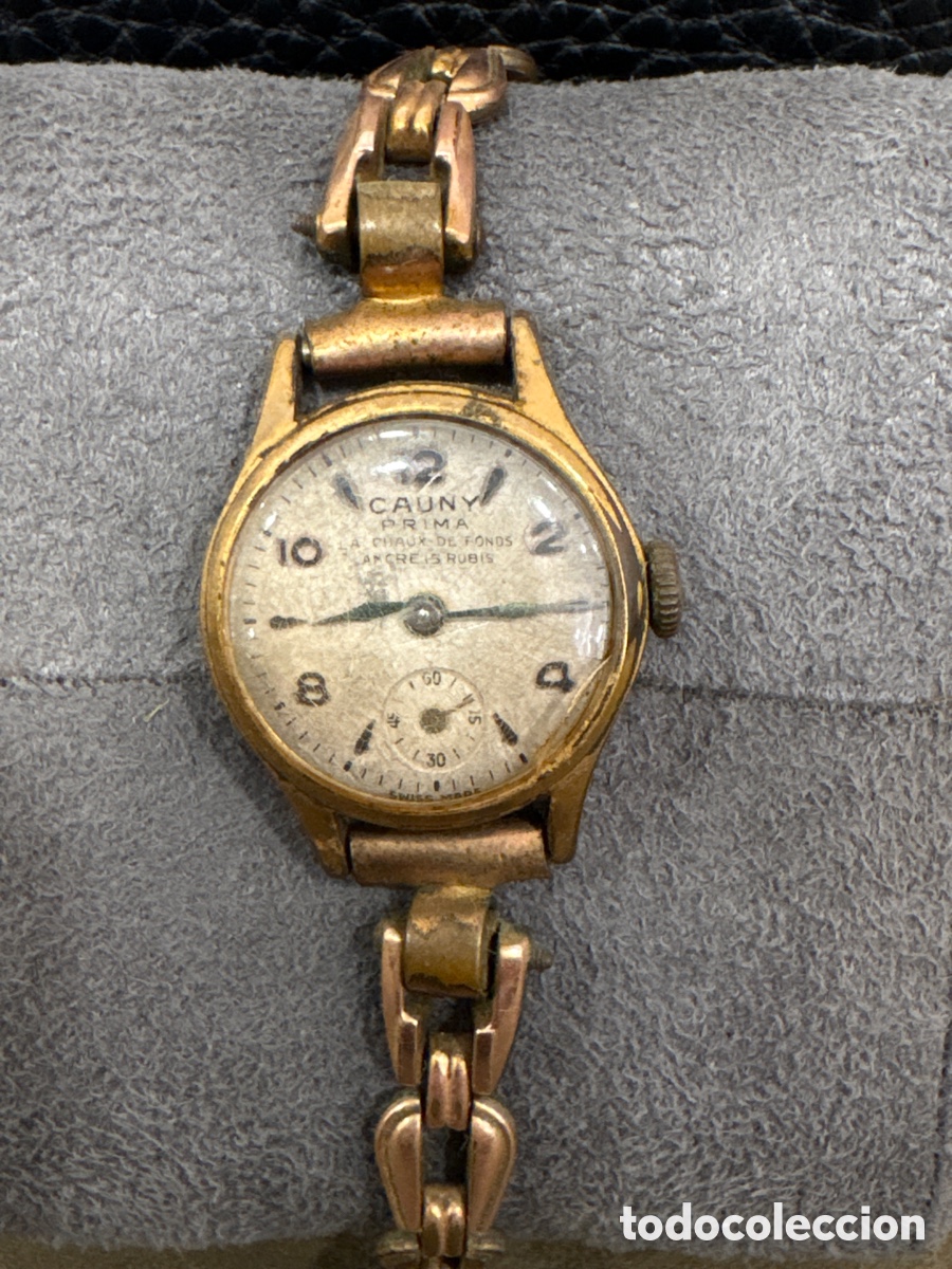 Relojes de pulsera: Antiguo reloj de mujer,CAUNY PRIMA,22mm sin contar Corona *no funciona*