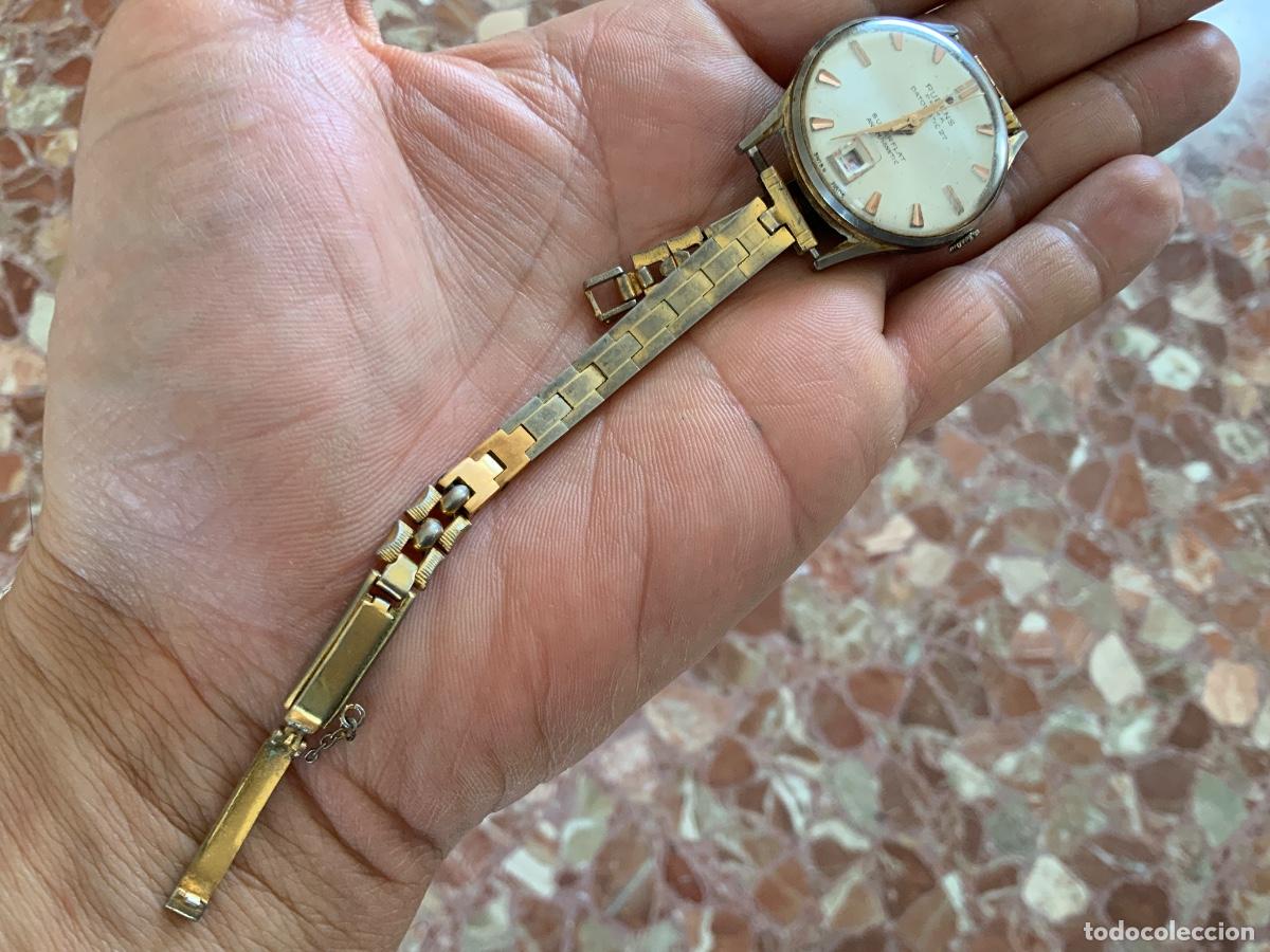 Relojes de pulsera: Antiguo reloj de pulsera Rubens prima datomatic 27 superflat antimagnetic, 33mm, 40gr, no funciona.