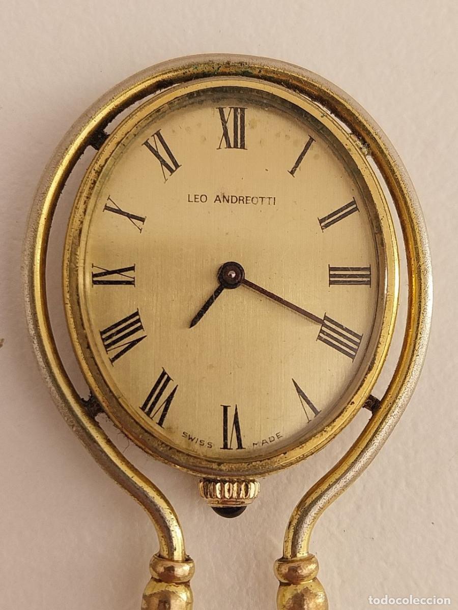 Relojes de pulsera: Magn&iacute;fico Reloj Sautoir LEO ANDREOTTI - Swiss Made - Cuerda Manual - Funcionando