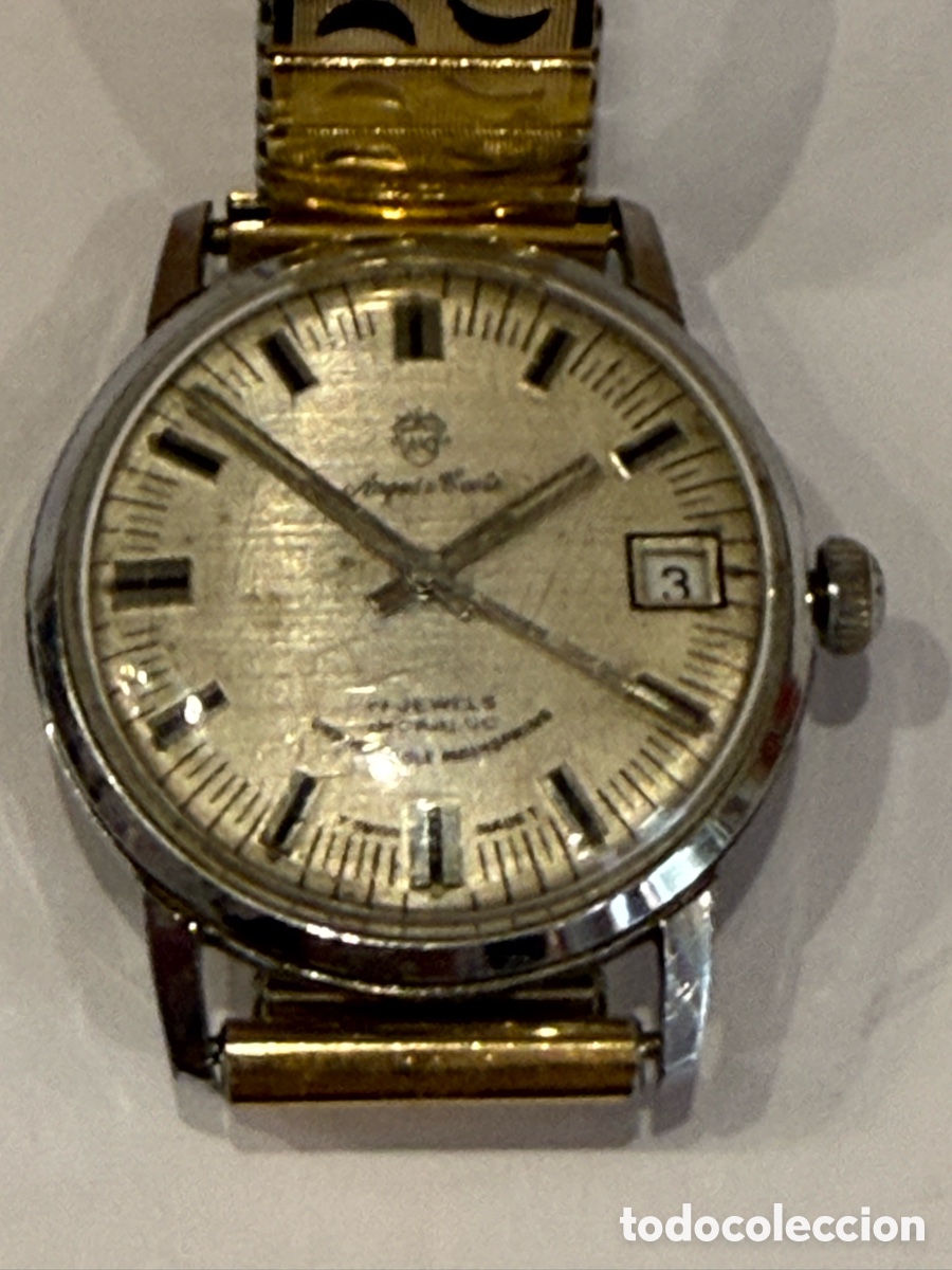 Relojes de pulsera: Reloj de caballero australiano marca angus & coote original ańos 50. Funcionando