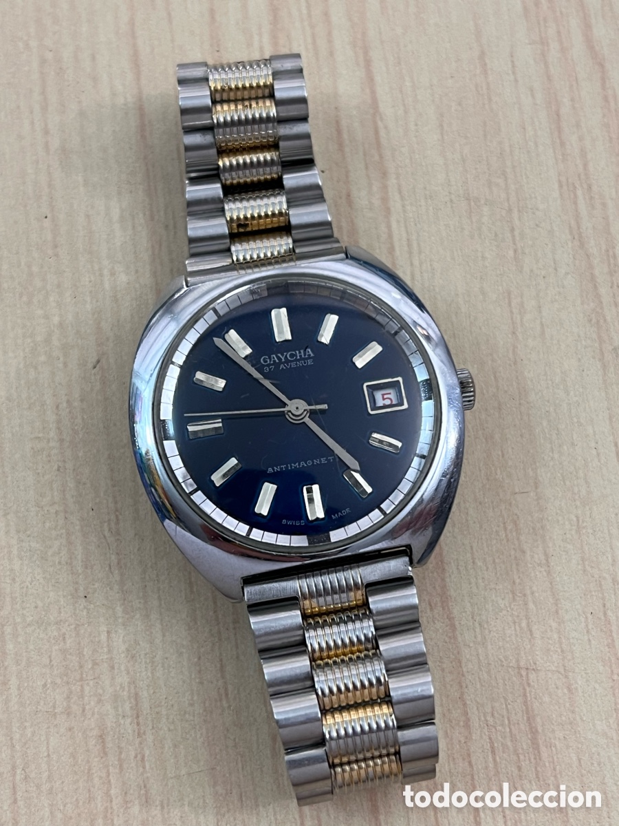 Relojes de pulsera: ✅ reloj GAYCHA 37 AVENUE calendario carga manual hombres