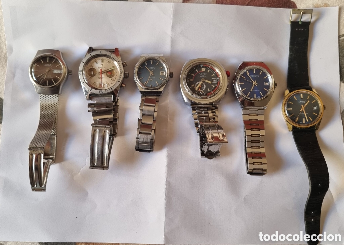 Relojes de pulsera: Lote de seis relojes pulsera Cauny Sicura lote buen lote