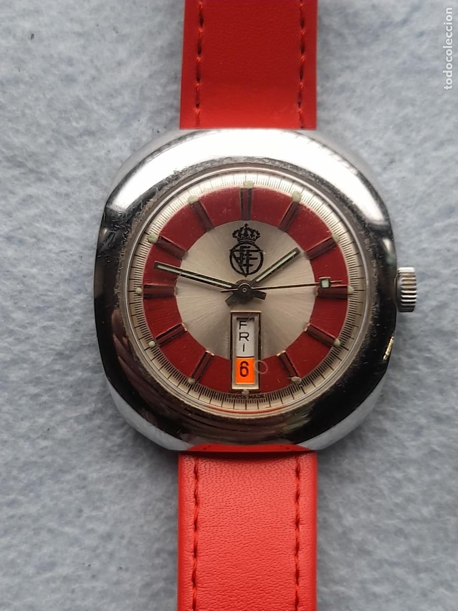 Wristwatches: Reloj Federaci&oacute;n Espa&ntilde;ola de F&uacute;tbol. Cl&aacute;sico de Caballero. Funcionando.