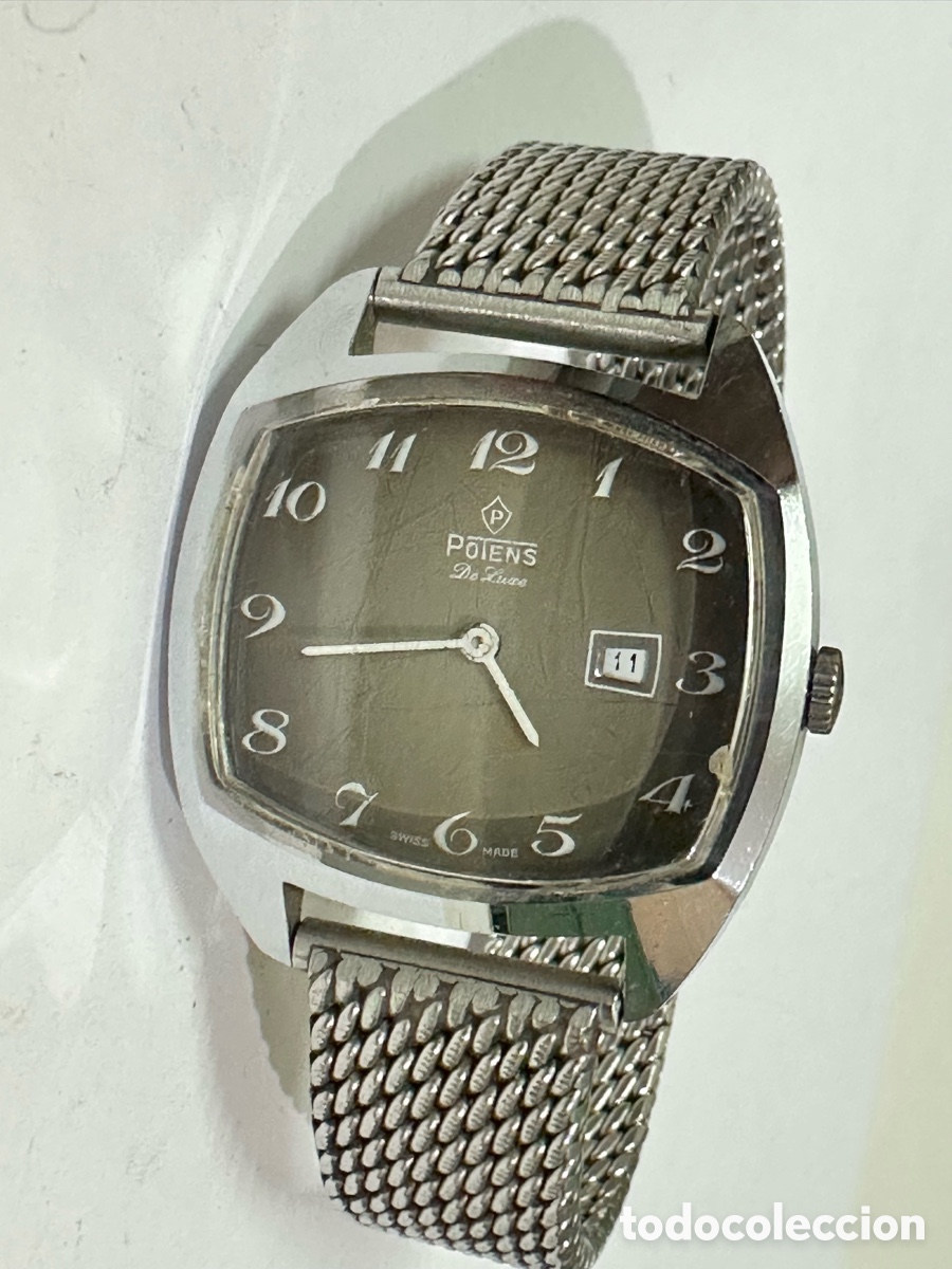 Rel&oacute;gios de pulso: Reloj POTENS DE LUXE Con D&iacute;a de cuerda Swiss Vintage