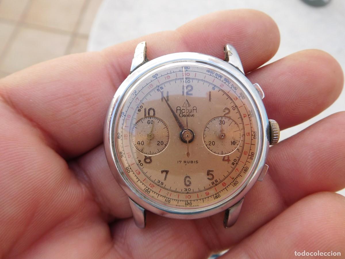 Relojes de pulsera: Reloj cronografo Actua calibre Landeron 48