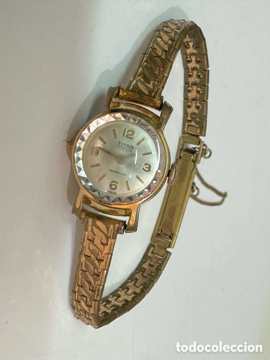 Relojes de pulsera: Antiguo Reloj TIT&Aacute;N 17 RUBIS INCABLOC Vintage Swiss Made