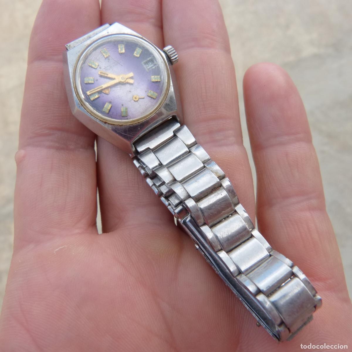 Relojes de pulsera: Reloj de pulsera thermidor, calendario, carga manual , funciona, diam 25mm.