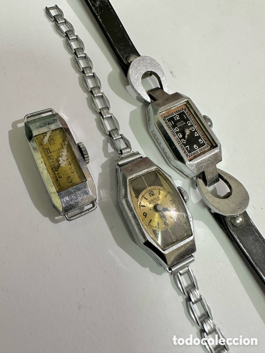 Rel&oacute;gios de pulso: Lote De Relojes Antiguos CONY GENEVE Y ORMO SWISS VINTAGE