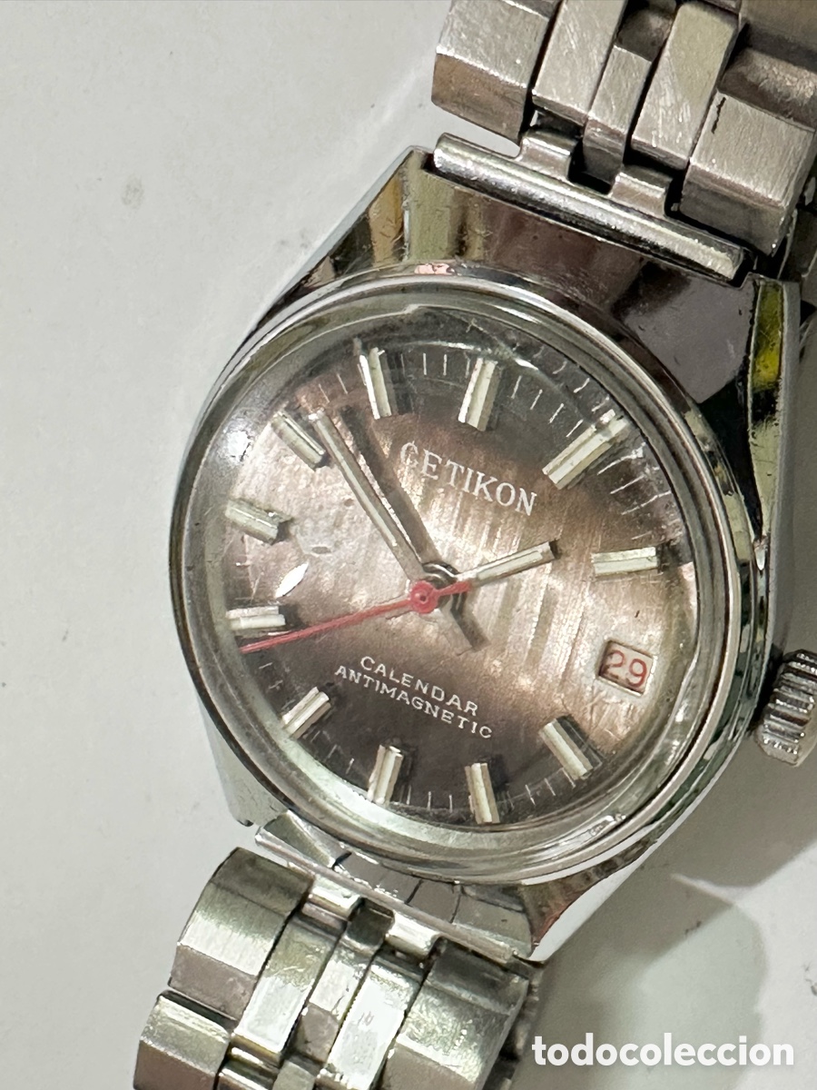 Montres-bracelets: Antiguo Reloj CETIKON ANTIMAGNETIC Con D&iacute;a Vintage