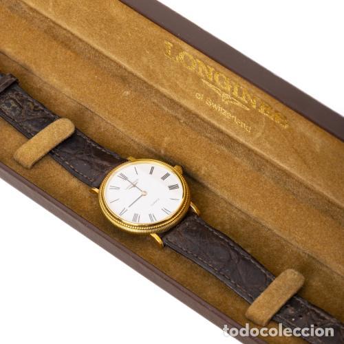 Relojes de pulsera: Relojes - Reloj de pulsera Longines en oro de 18 quilates