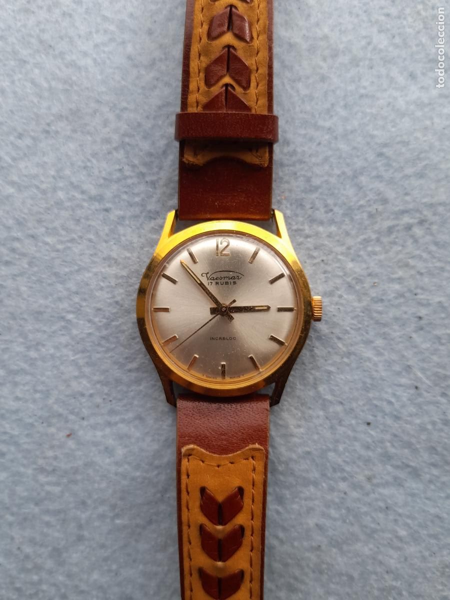 Relojes de pulsera: Reloj Marca Vaesmar. Cl&aacute;sico de Caballero. Funcionando.