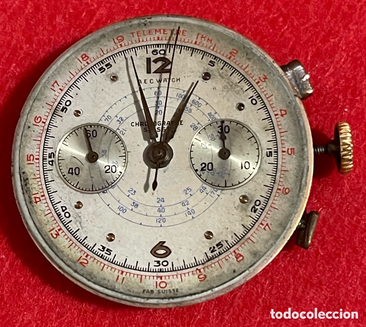 Relojes de pulsera: Magn&iacute;fica maquinaria para Reloj, cron&oacute;grafo de carga manual.