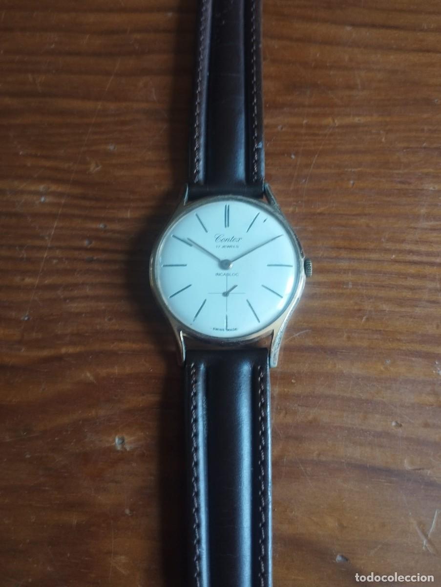 Relojes de pulsera: Reloj mec&aacute;nico vintage de carga manual de la marca CONTEX